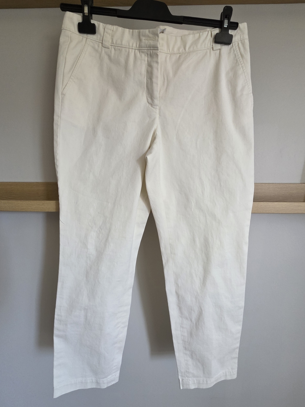 L.L. Bean Cream Straight-Leg Women's Trousers